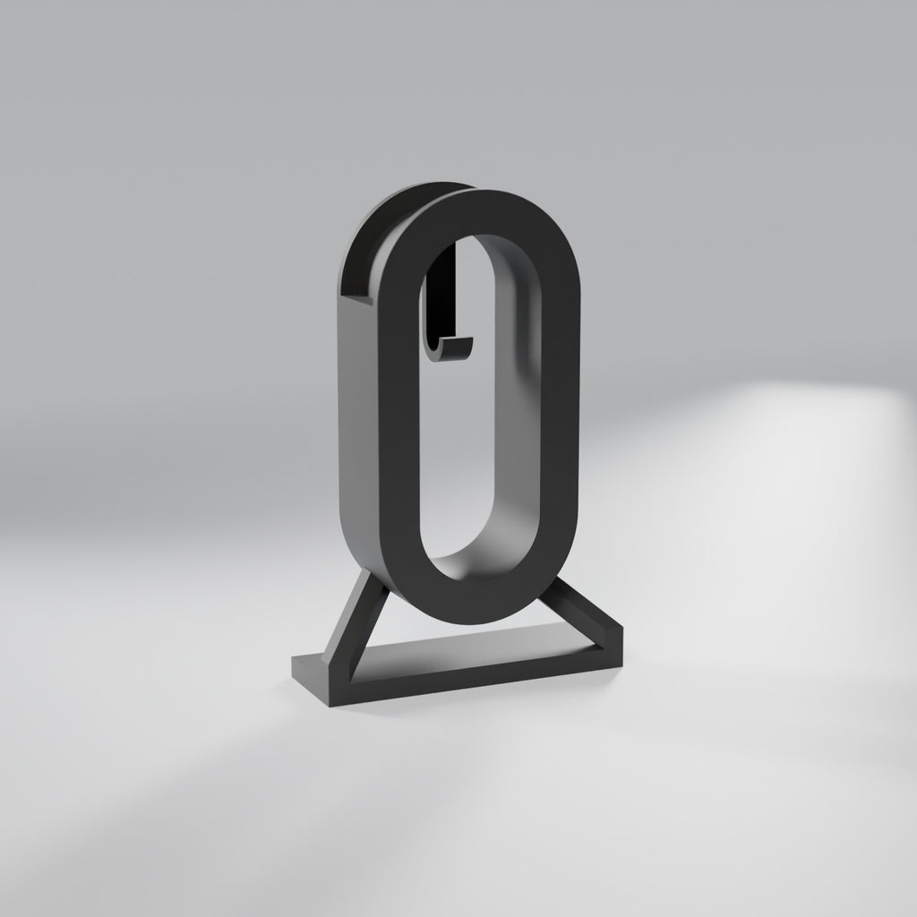 Suporte de Mesa para Headphone com Gancho para Cabo, Preto