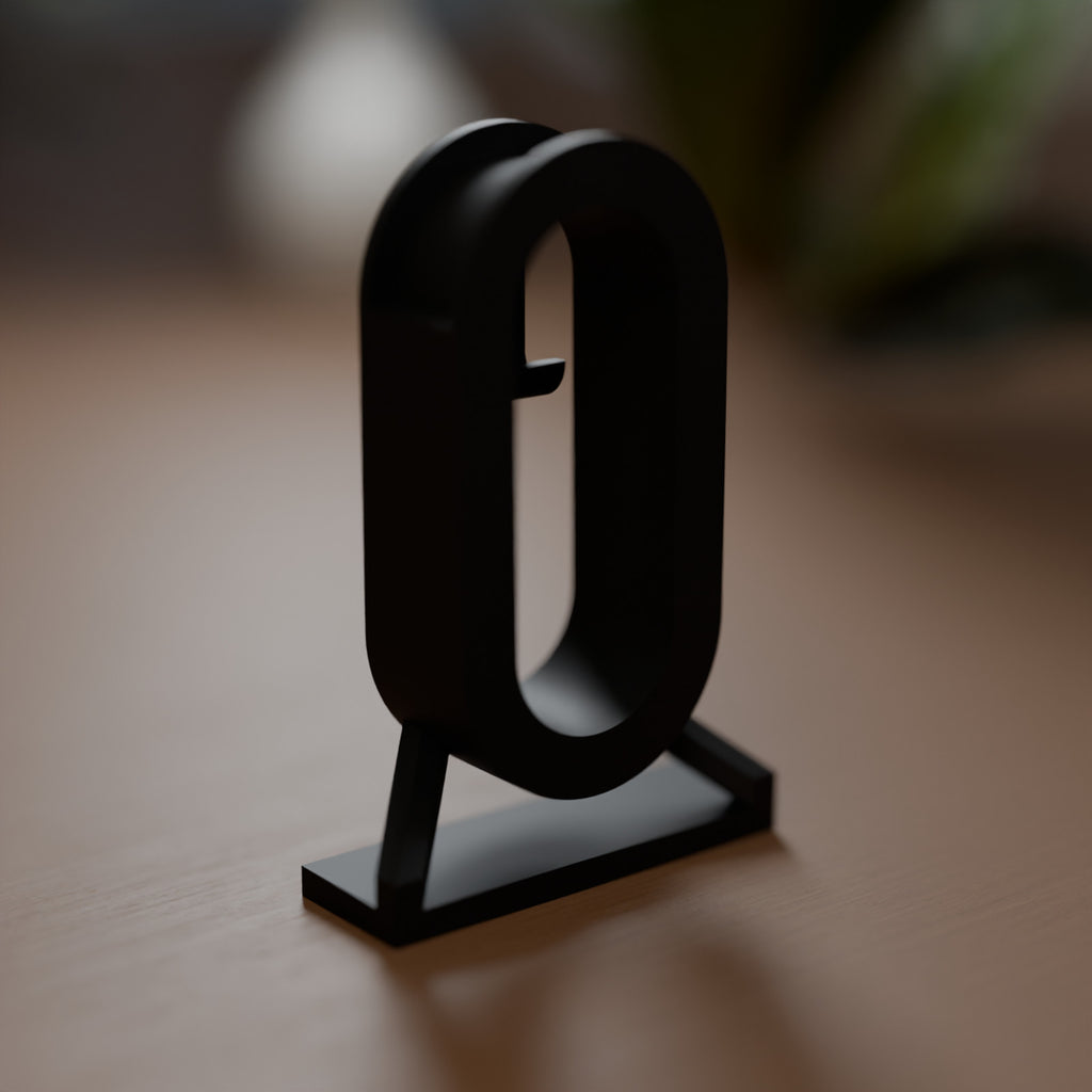 Suporte de Mesa para Headphone com Gancho para Cabo, detalhe