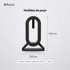 Suporte de Mesa para Headphone com Gancho para Cabo: medidas