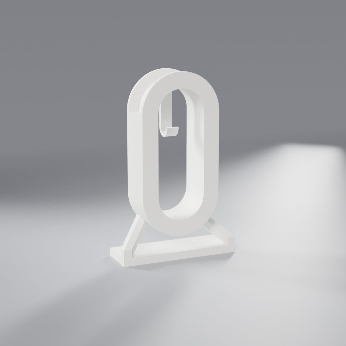 Suporte de Mesa para Headphone com Gancho para Cabo, Branco