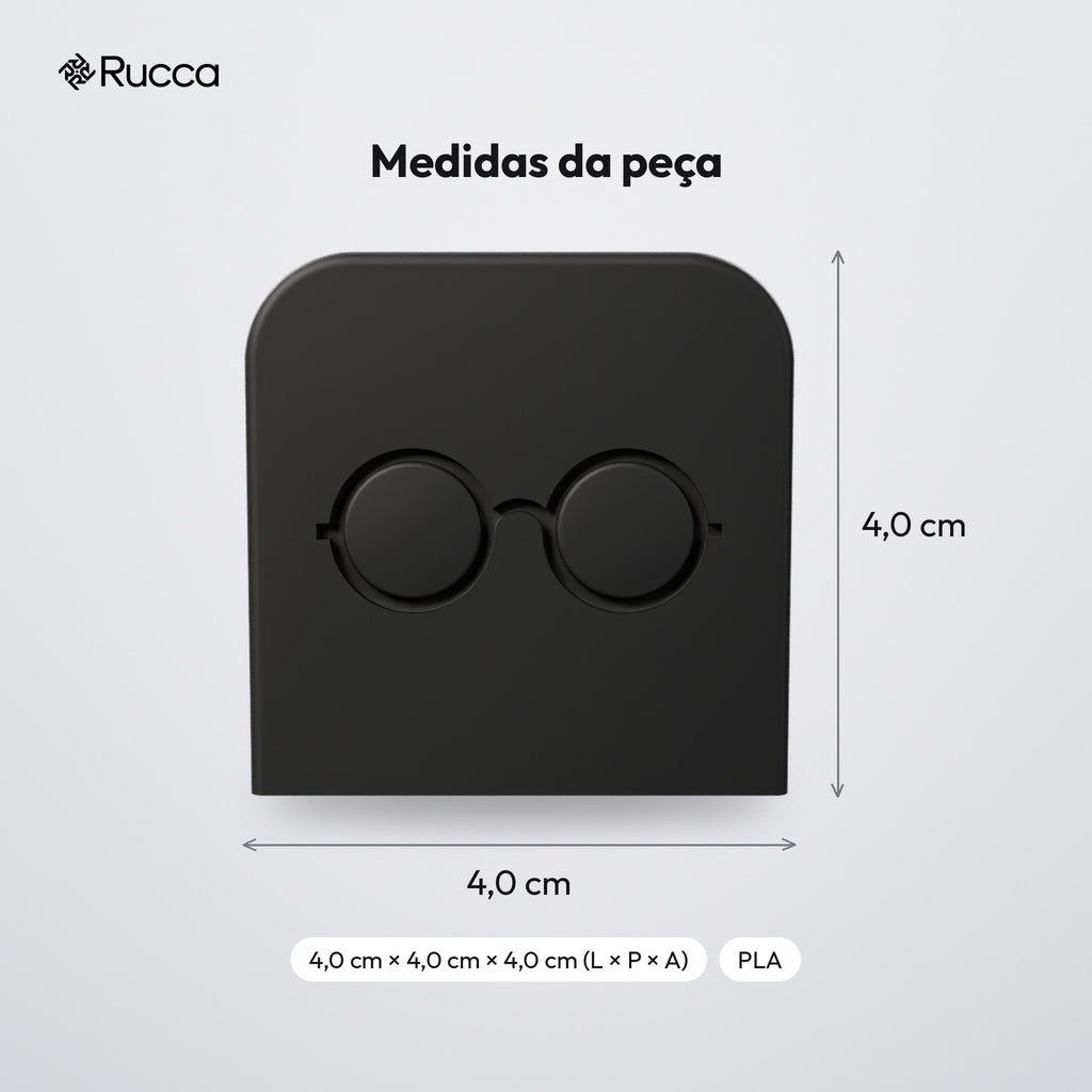 Suporte de Mesa para Óculos: medidas