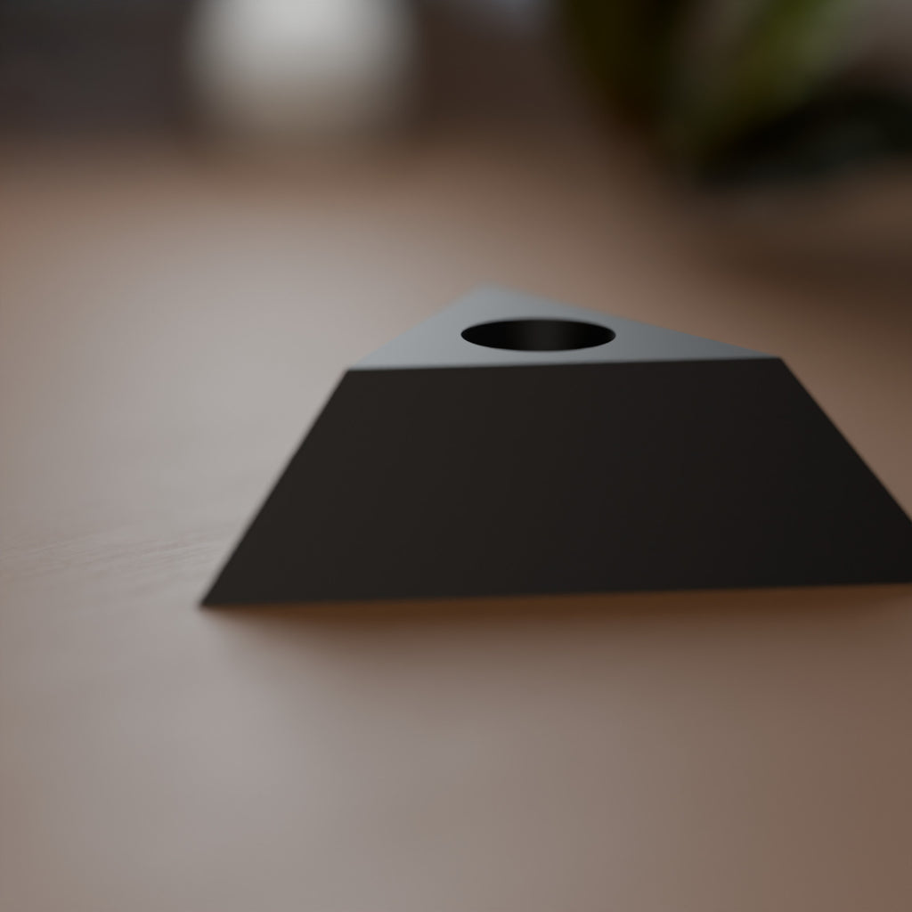 Suporte de Mesa Triangular para 1 Caneta, detalhe