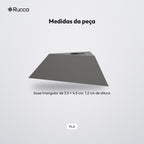 Suporte de Mesa Triangular para 1 Caneta: medidas