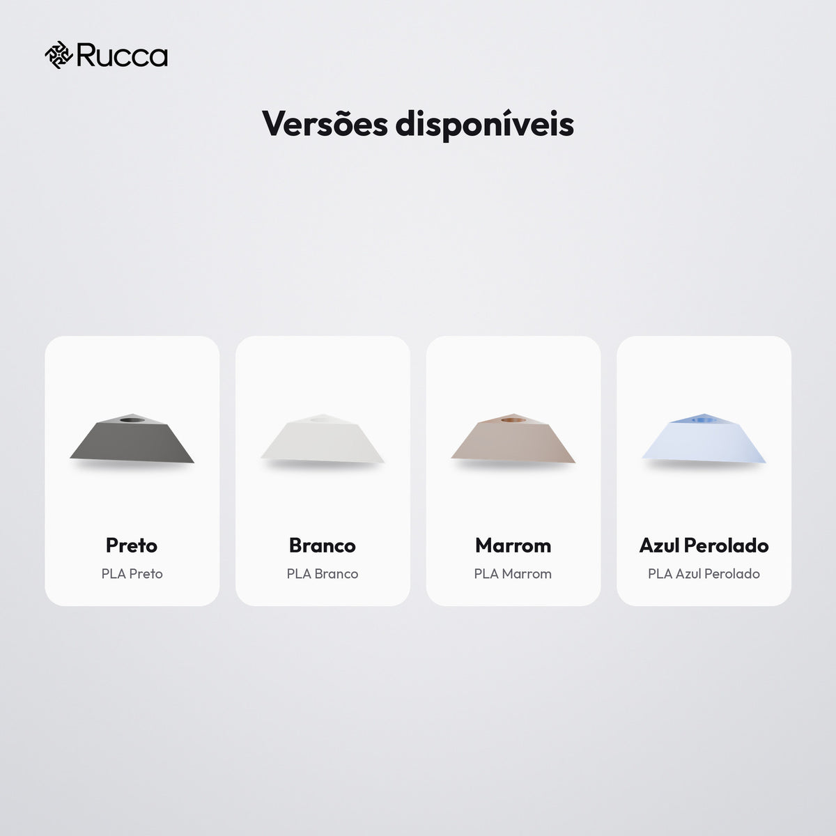 Suporte de Mesa Triangular para 1 Caneta: versões disponíveis