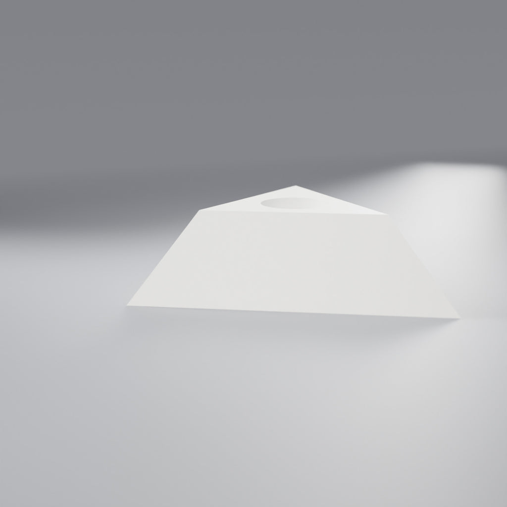Suporte de Mesa Triangular para 1 Caneta, Branco