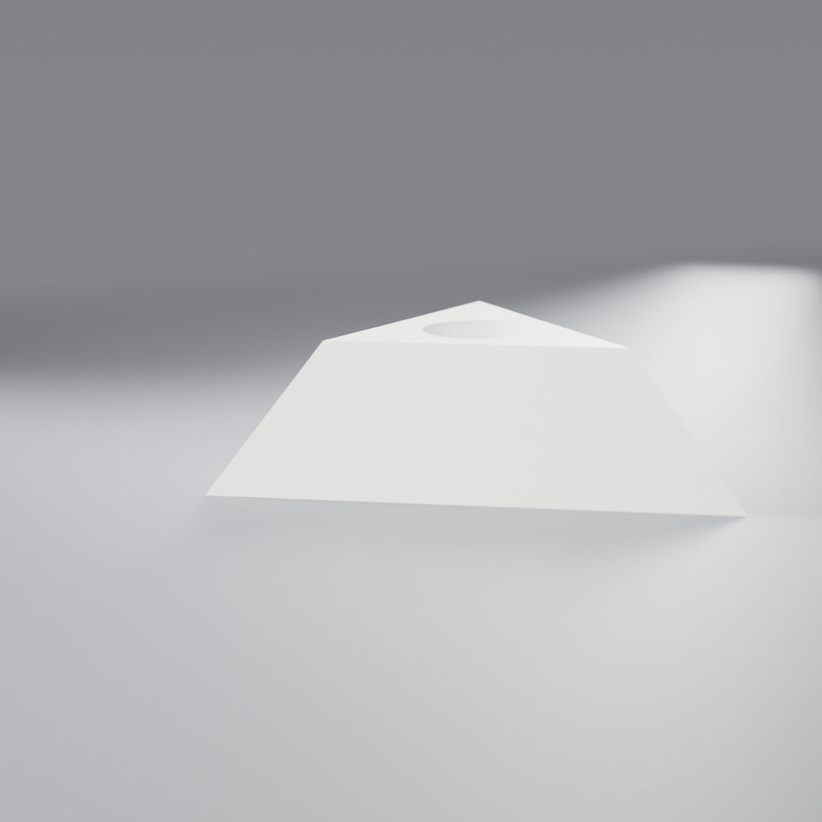 Suporte de Mesa Triangular para 1 Caneta, Branco