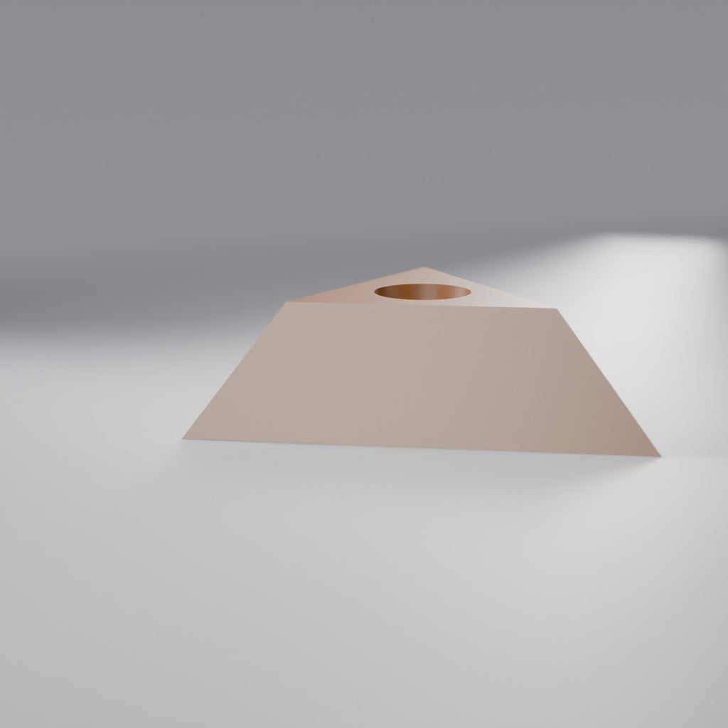 Suporte de Mesa Triangular para 1 Caneta, Marrom