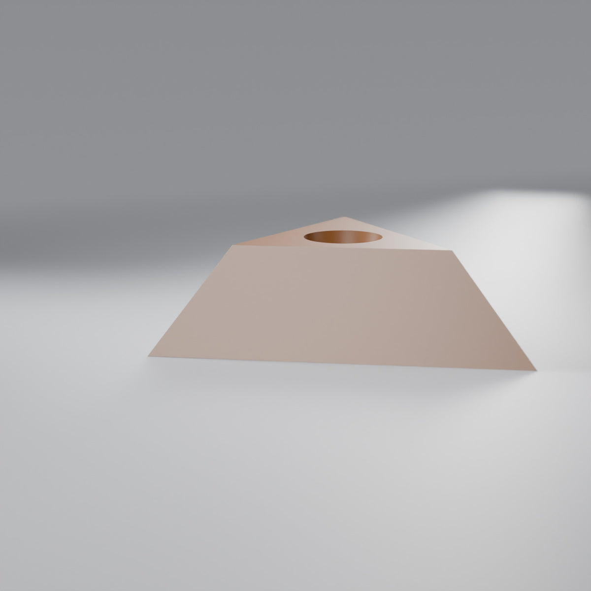 Suporte de Mesa Triangular para 1 Caneta, Marrom