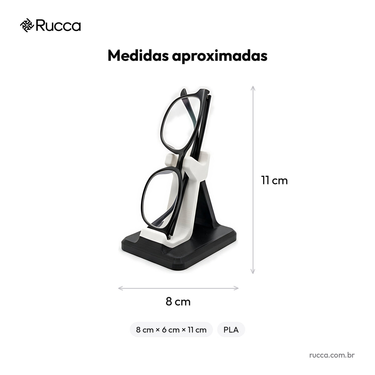 Suporte de óculos de mesa — Rucca 3D