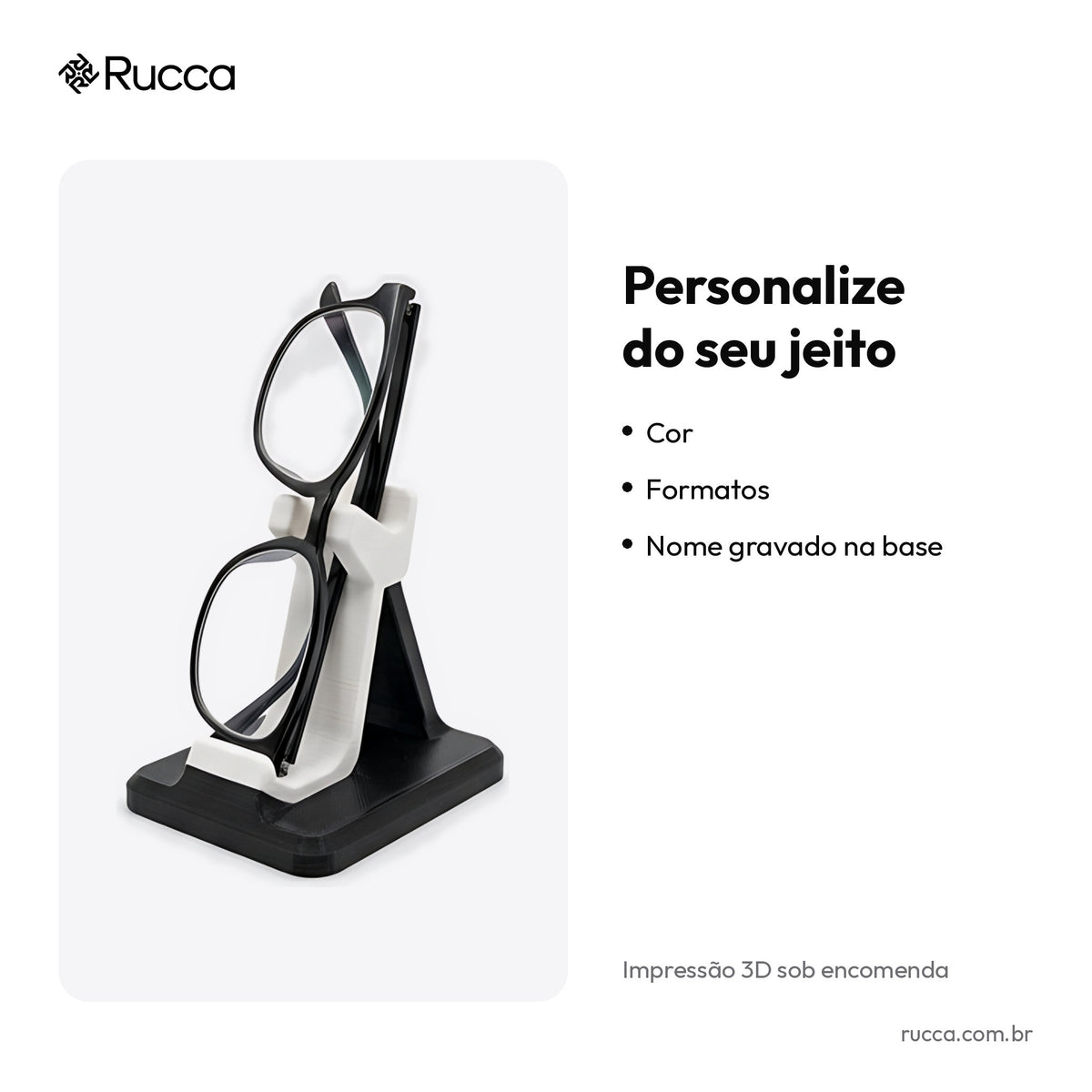 Suporte de óculos de mesa — Rucca 3D