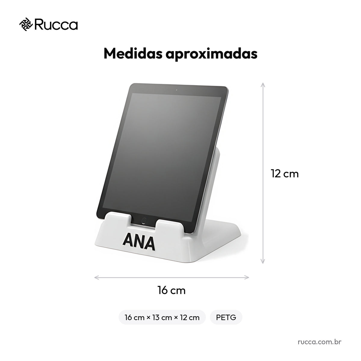 Suporte de tablet de mesa — Rucca 3D