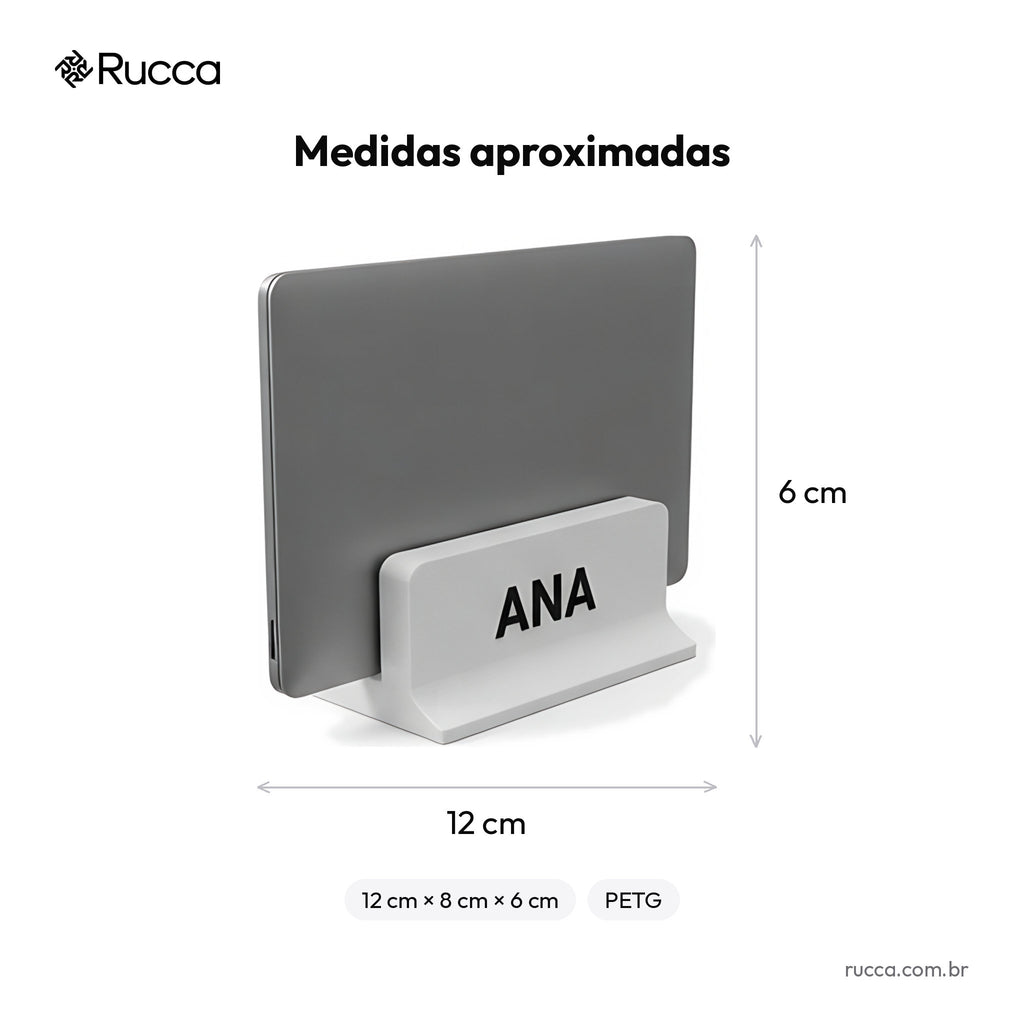 Suporte vertical para notebook — Rucca 3D