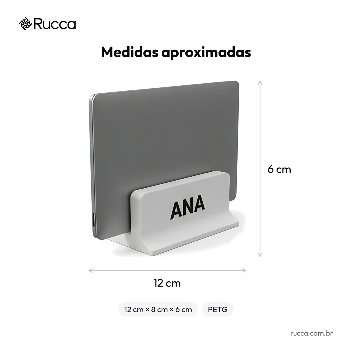 Suporte vertical para notebook — Rucca 3D