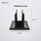 Suporte Vertical para Notebook Fechado: medidas