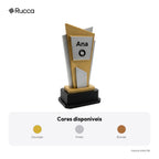 Troféu Corporativo Personalizado com Logo — Rucca 3D