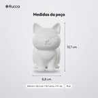 Vasinho Gatinho Sorridente para Plantas: medidas