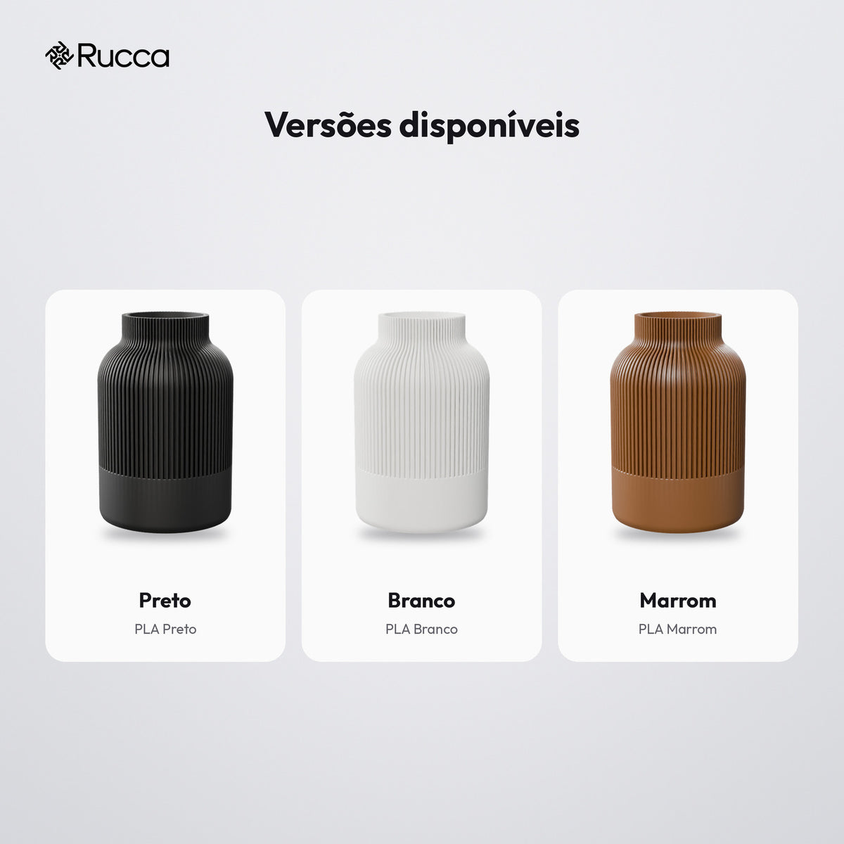 Vaso Decorativo Japandi Canelado 12 cm: versões disponíveis