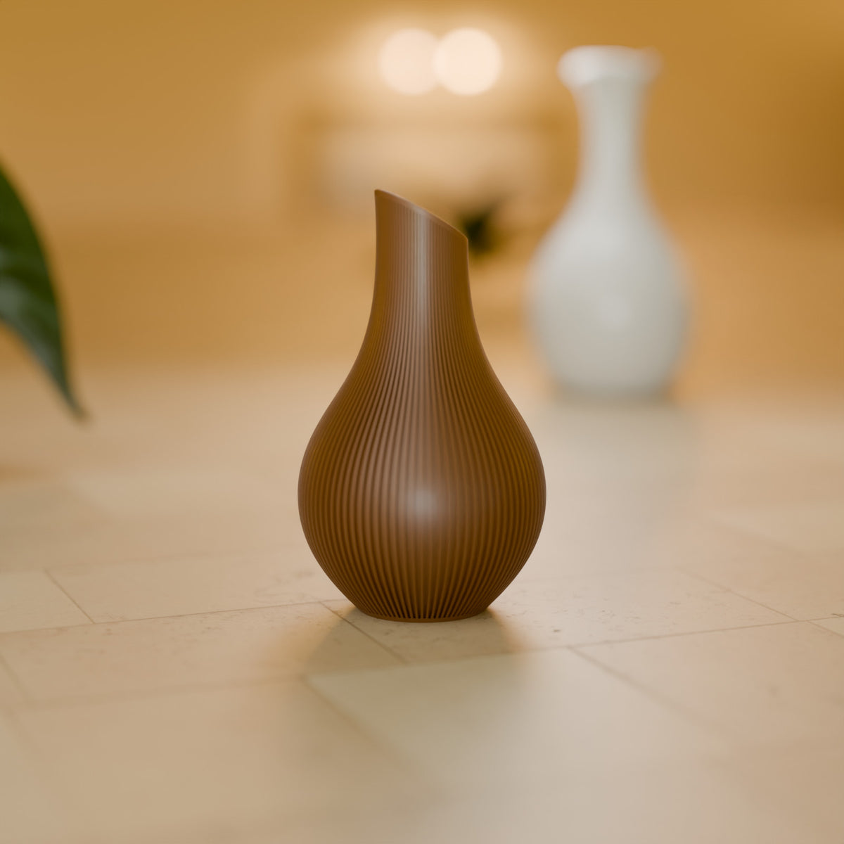 Vaso Decorativo Shizu Japandi 17,8 cm decorando o ambiente
