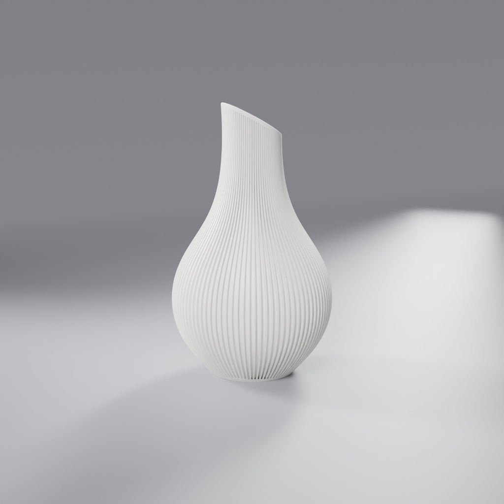 Vaso Decorativo Shizu Japandi 17,8 cm, Branco