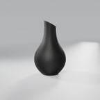 Vaso Decorativo Shizu Japandi 17,8 cm, Preto
