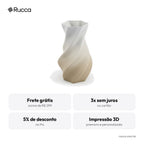 Vaso Paramétrico Twist Ondulado — Rucca 3D