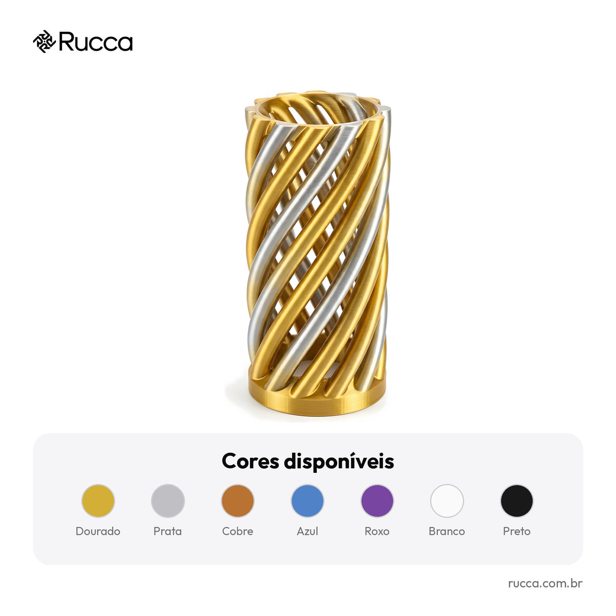 Vaso Pilares Torcidos — Rucca 3D