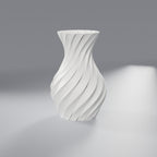 Vaso Decorativo Pilares Torcidos, Branco