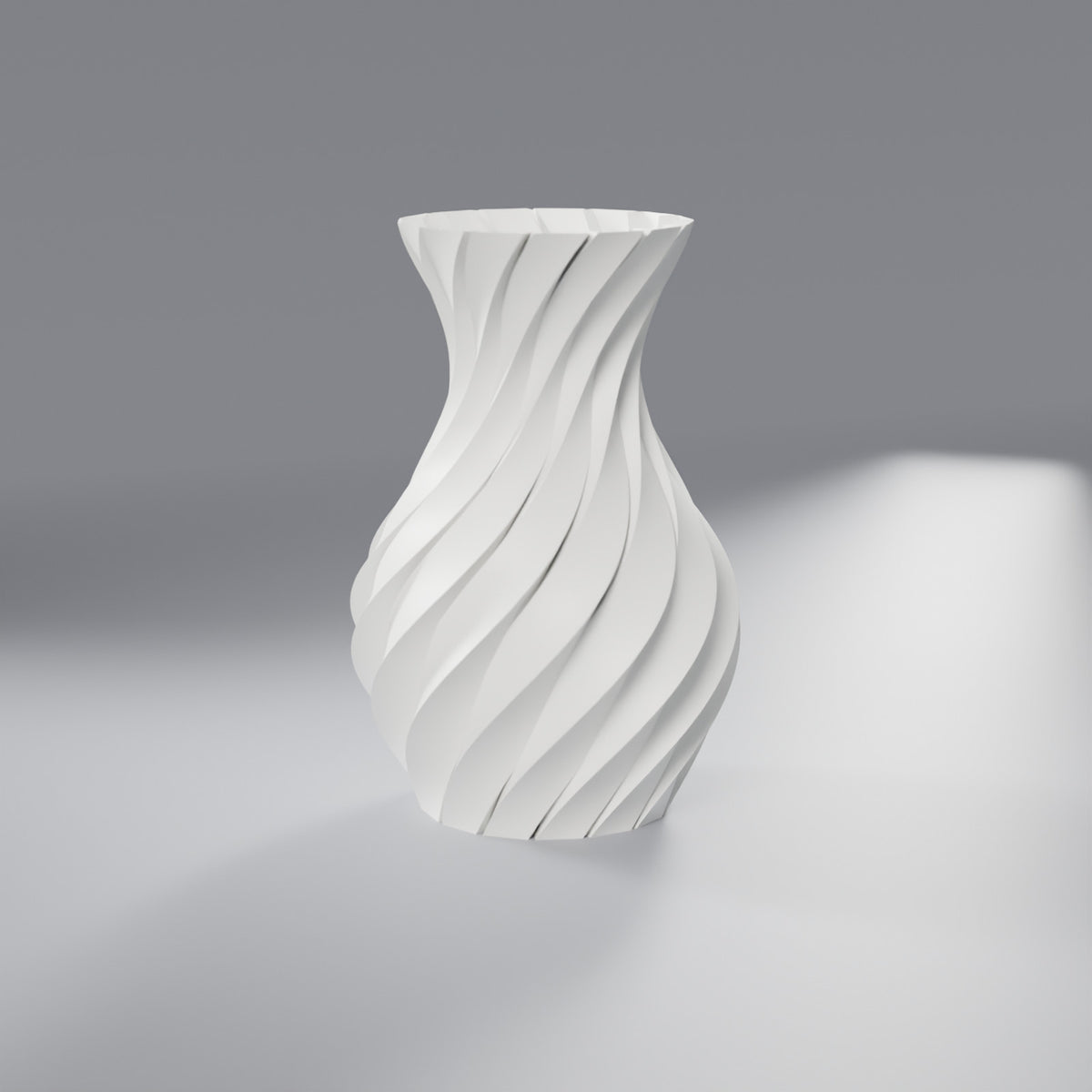 Vaso Decorativo Pilares Torcidos, Branco