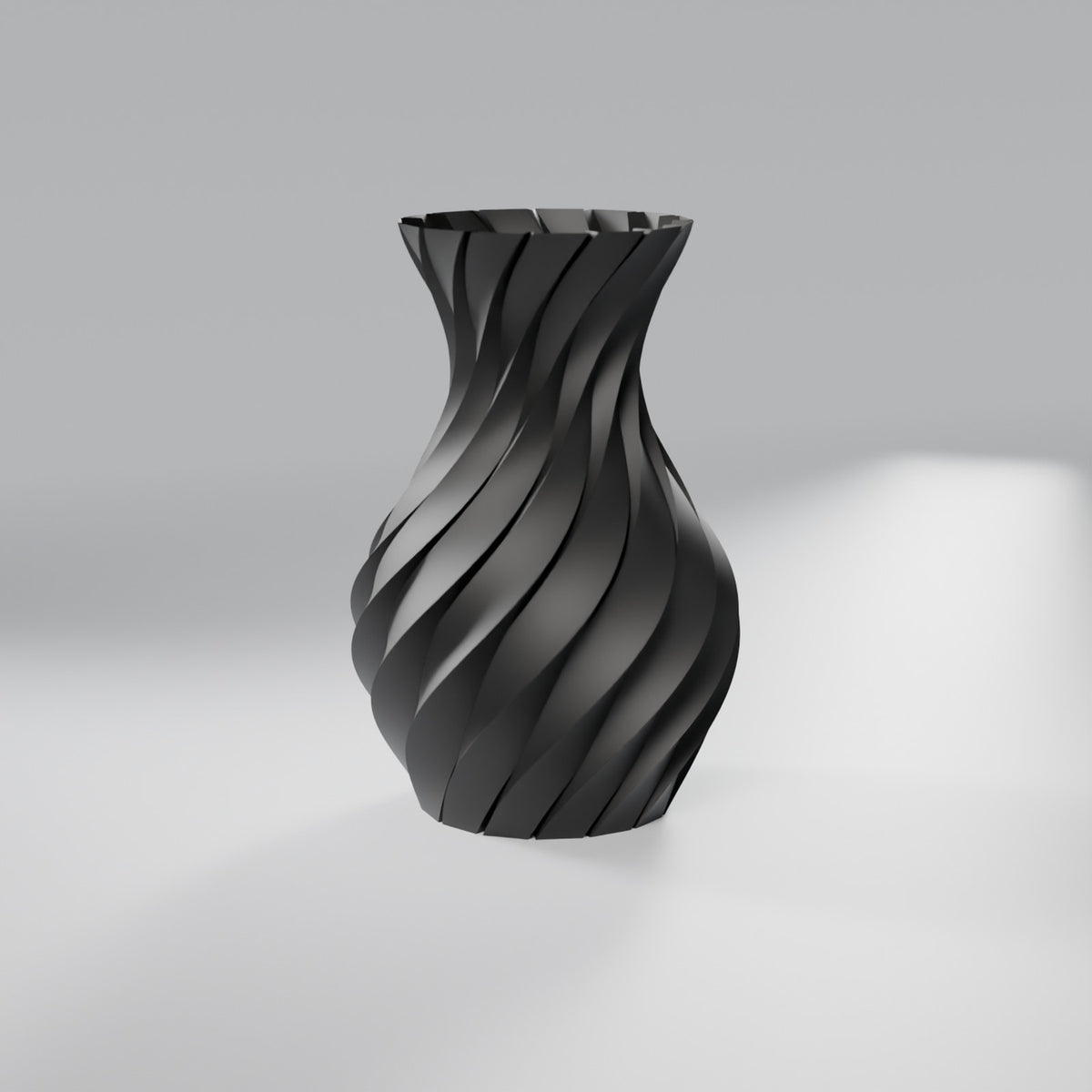 Vaso Decorativo Pilares Torcidos, Preto